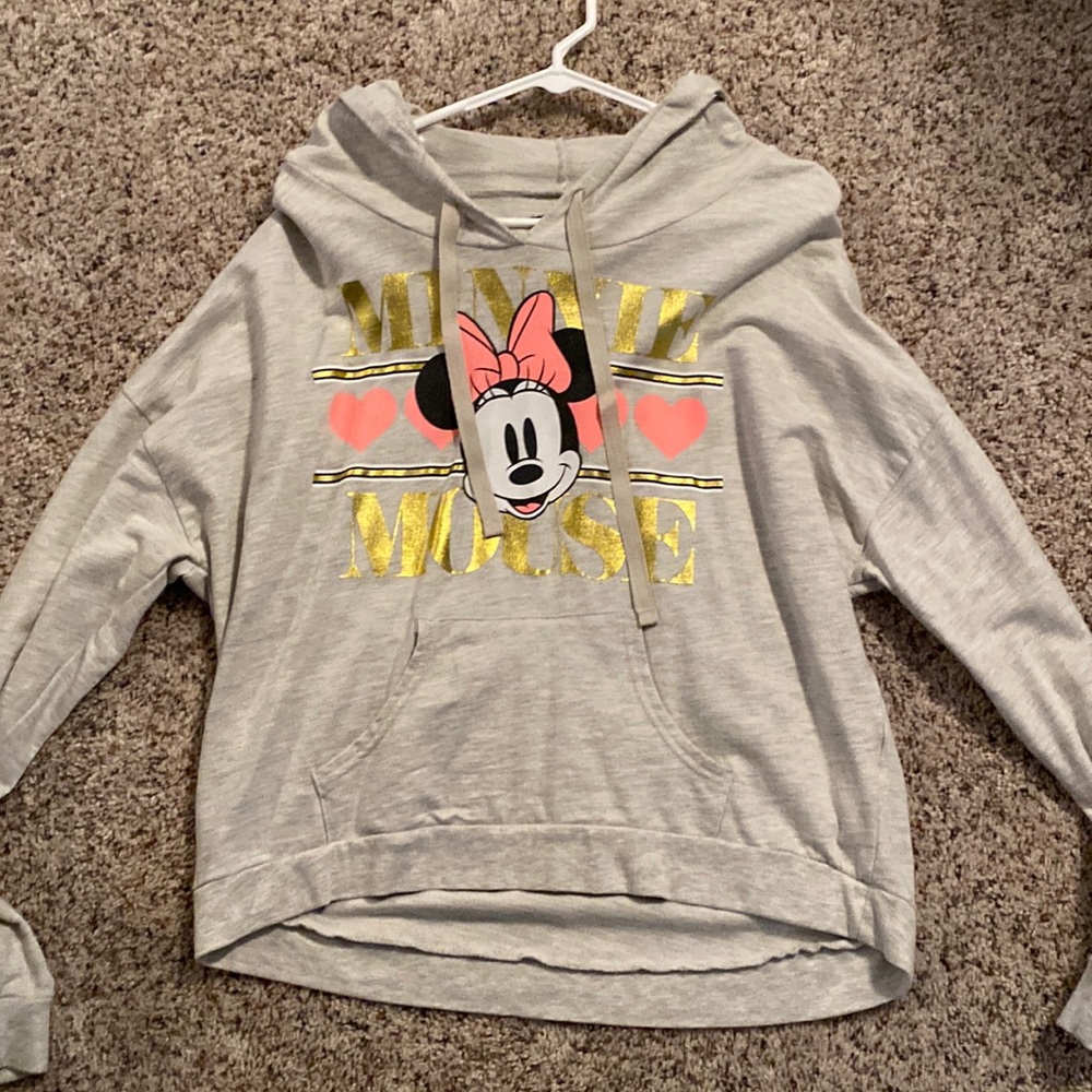 Grey MINI MOUSE HOODIE. XL